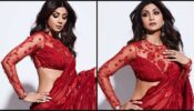 Shilpa Shetty proves age is just a number, stuns in see-through red saree