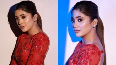 Shivangi Joshi stirs glam in red