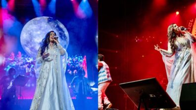 Shreya Ghoshal Dons An Embellished Anarkali Performing On Stage