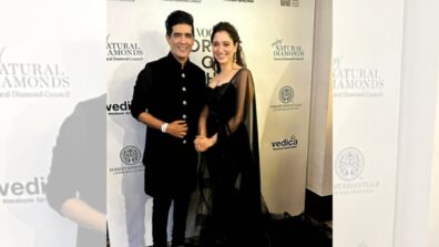 Tamannaah Bhatia is busy twinning in black with Manish Malhotra, has THIS to say to ace designer