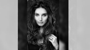 Captivating Glamorous Tara Sutaria’s no makeup look in monochrome pictures
