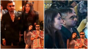 Tina Thadani and Honey Singh who are rumored to be dating, show up to the event together; Watch