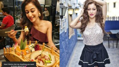 TMKOC diva Sunayana Fozdar is relishing yummy exotic meal, looks sizzling in a one-shoulder bold outfit