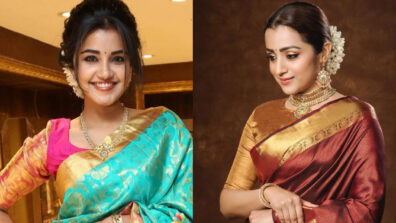 Trisha Krishnan And Anupama Parameswaran: South Actresses And Their Love For Traditional Drape Sarees