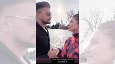 Tum, blue mosque, aur mai: Hina Khan is all lost in beau Rocky Jaiswal’s eyes, see pics