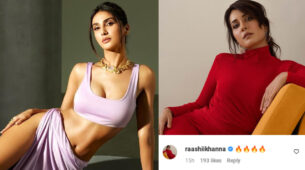 Vaani Kapoor in a two-piece light lavender outfit, Raashii Khanna feels hot, See pics