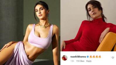 Vaani Kapoor in a two-piece light lavender outfit, Raashii Khanna feels hot, See pics