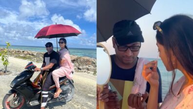 Viral Photos: Malavika Mohanan appoints her ‘cinematographer’ as her scooter driver during shoot at remote location 