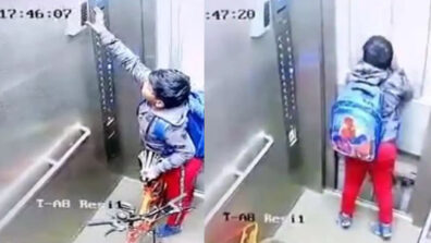 Viral Video: A School Boy Stuck Inside A Lift Becomes An Alarming Issue; Netizens React