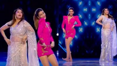 Watch: Kriti Sanon performs to ‘Badi Mushkil’ with Madhuri Dixit, Karan Johar and Varun Dhawan watch iconic moment