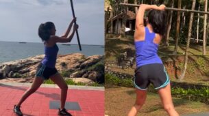 Watch: Malavika Mohanan trains hard in ‘Silambam’, fans inspired with new fitness routine
