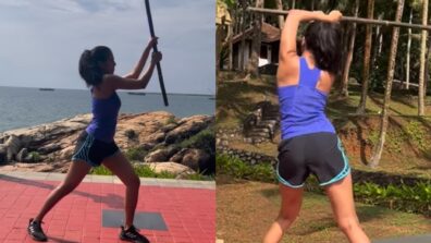 Watch: Malavika Mohanan trains hard in ‘Silambam’, fans inspired with new fitness routine