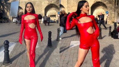 Watch: Urfi Javed is sassy Santa in cutout one-legged pantsuit