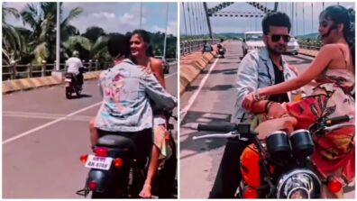 Watch video: Tejasswi Prakash and Karan Kundrra enjoying a romantic bike ride