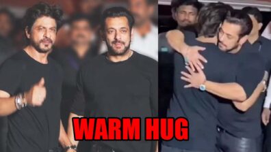 Watch viral video: Shah Rukh Khan gives warm hug to birthday boy Salman Khan