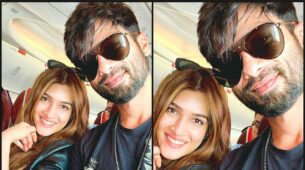 Where are Kriti Sanon and Shahid Kapoor flying together?