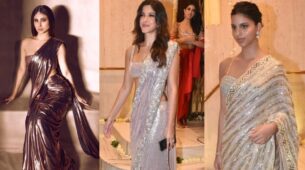 Wish to slay in handstitched metallic sarees? Mouni Roy, Suhana Khan and Shanaya Kapoor are your inspirations