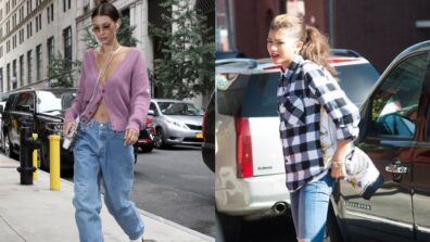 Zendaya Coleman In Black And White Checkered Shirt Or Bella Hadid In Lilac Cardigan: Whose Autumn Street Style Is Your Pick?