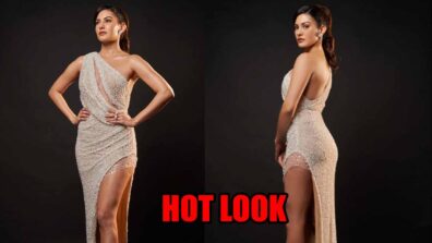 Amyra Dastur exudes glam in an one-shoulder pearl gown, fans love it