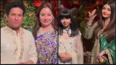 Anant Ambani-Radhika Merchant Engagement: Sachin-Anjali Tendulkar and Aishwarya Rai-Aaradhya Bachchan make stunning entry