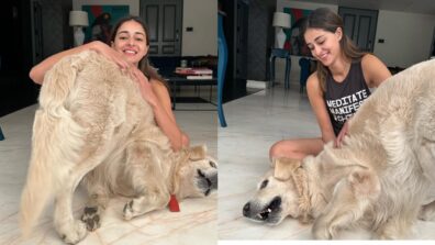 Ananya Panday is all cuddles with her pawbuddy, watch