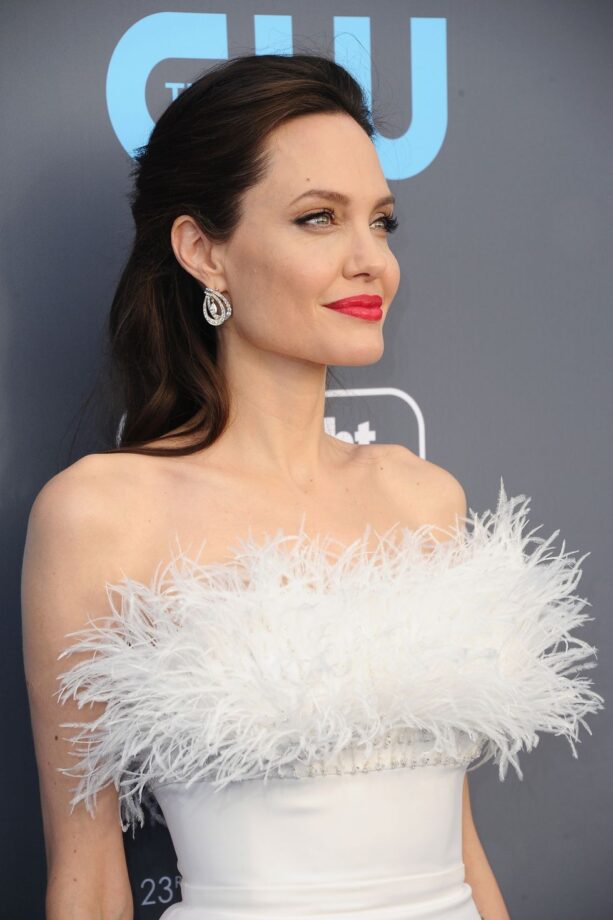 Angelina Jolie Vs Jennifer Aniston: Who Is Bewitching In Feathery Gown? 756260