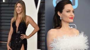 Angelina Jolie Vs Jennifer Aniston: Who Is Bewitching In Feathery Gown?