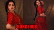 Desi Girl: Anupama Parameswaran Looks Glamorous In Red Lehenga