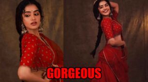 Desi Girl: Anupama Parameswaran Looks Glamorous In Red Lehenga