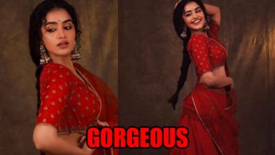 Desi Girl: Anupama Parameswaran Looks Glamorous In Red Lehenga