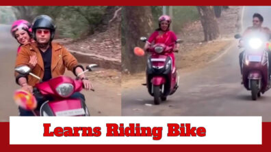 Anupamaa Fame Rupali Ganguly Learns Bike Ride For A Sequence