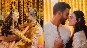 Athiya Shetty and KL Rahul share adorable snaps from haldi ceremony, we love it
