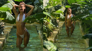 Bella Hadid Stuns In A Tiny White Bikini On Vacation, Celebrates The New Year