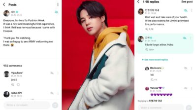 BTS Jimin reacts to a fan concerned about his health