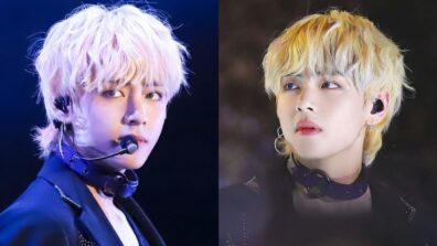 BTS V Enchanting In Blonde Hair Color