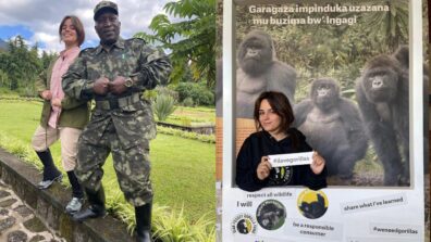 Camila Cabello bumps into Silverback gorilla during rainforest hike, watch