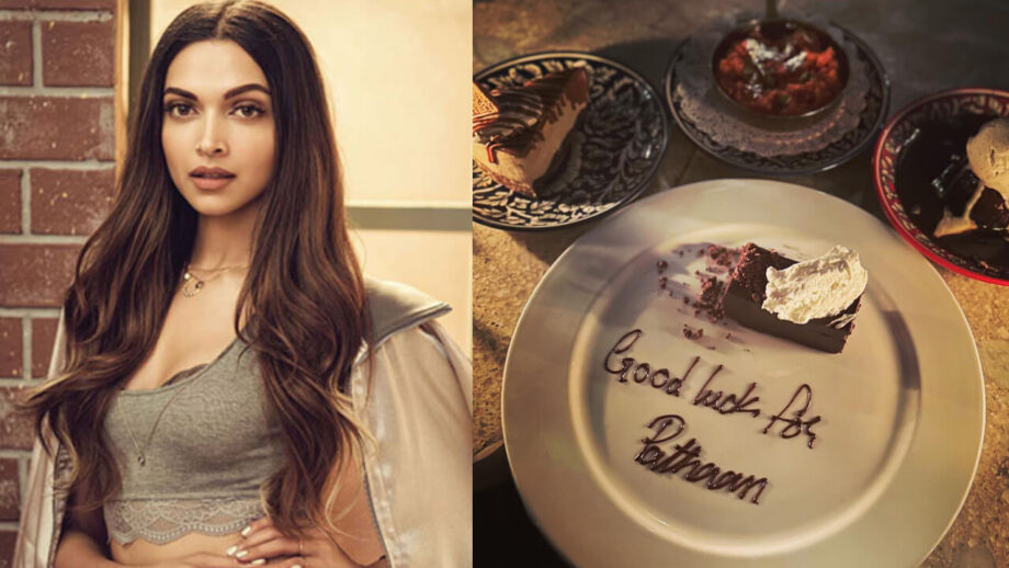 Deepika Padukone's Dessert Plate Comes With A Special Message that Says, 'Good Luck For Pathaan' 762340