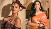 Desi Vs Videsi: Shweta Tiwari in desi saree Vs Rubina Dilaik in strapless golden shimmery outfit, who’s your favourite?