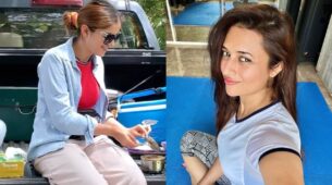 Divyanka Tripathi performs yoga to keep herself fit, Rubina Dilaik can’t resist outdoor street food