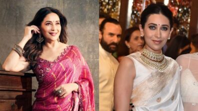 Fan Battle: Madhuri Dixit Or Karisma Kapoor; Who Is Bewitching In Chiffon Saree?