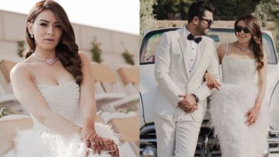 Hansika Motwani Wore A Dreamy White Gown And A One-Of-A-Kind Choker To Her Vintage-Themed Derby Celebration