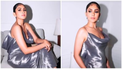 Have You Seen Mrunal Thakur’s Flaunting Video in Silver Shimmery Gown? See Here