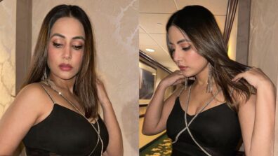 Hina Khan’s dark and sensuous all-black slit gown is burning hot