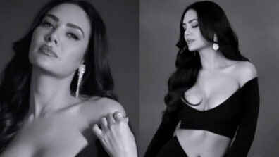 Hot Video: Esha Gupta is sensuality personified in deep-neck black gown, check out