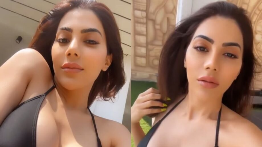 Hot Video: Nikki Tamboli goes bold and sensuous in black bralette, see full footage 762761