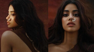Hotness Alert: Janhvi Kapoor Is A Sight For Sore Eyes In Brown Drape Saree