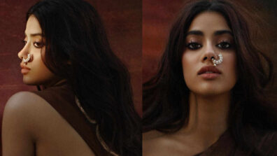 Hotness Alert: Janhvi Kapoor Is A Sight For Sore Eyes In Brown Drape Saree