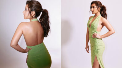 Hotness Alert: Raashii Khanna’s oomph look in green halter side draped gown