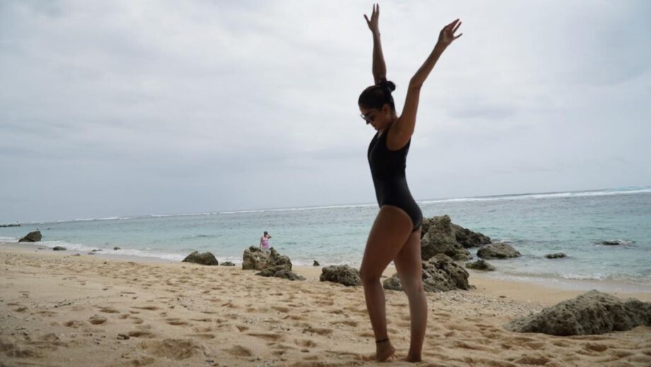 Hotness Alert: Rubina Dilaik Oozes And Creates Oomph Look In Black Swimsuit 762439