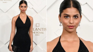 Hotness Alert: Suhana Khan Oozes In Halter-Neck Black Bodycon Gown At Kendall Jenner’s Event